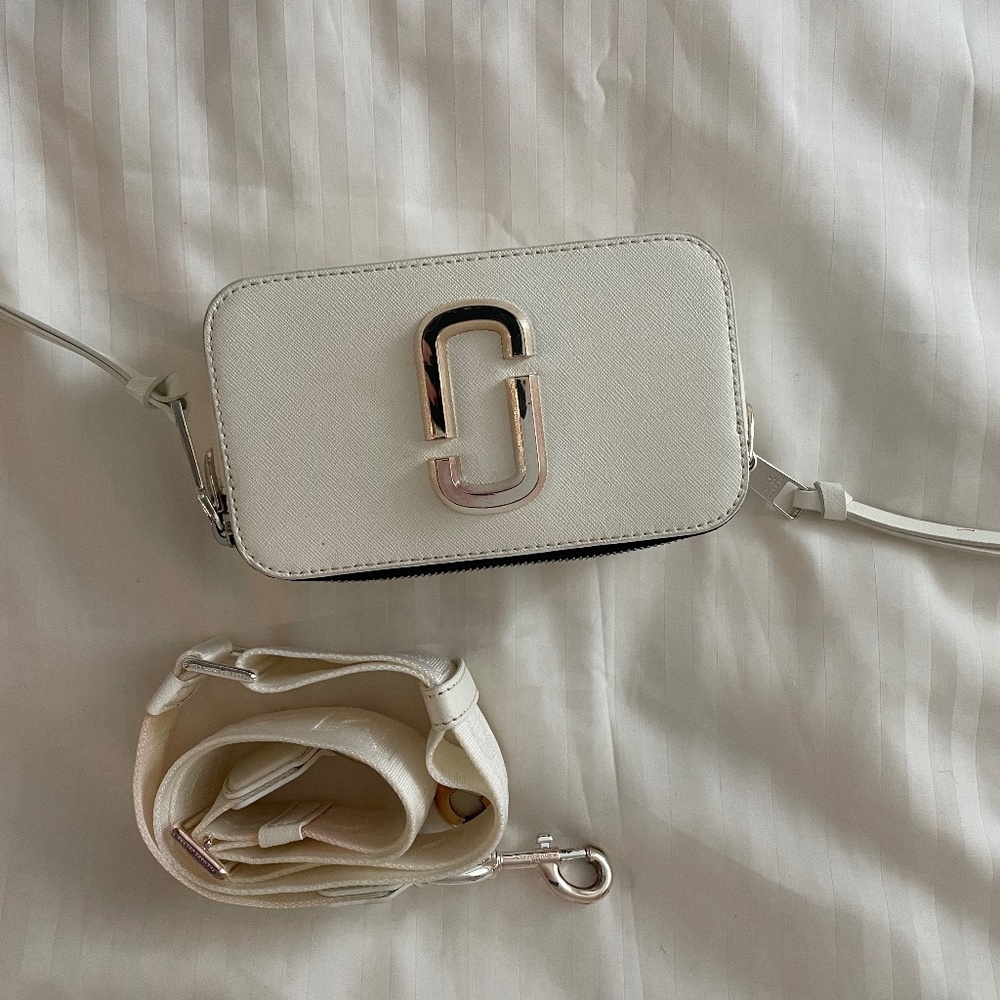 MARC JACOBS SNAPSHOT BAG - WHITE